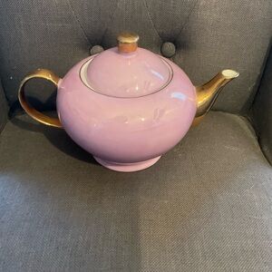 Godinger. Tea Pot- Pink & Gold